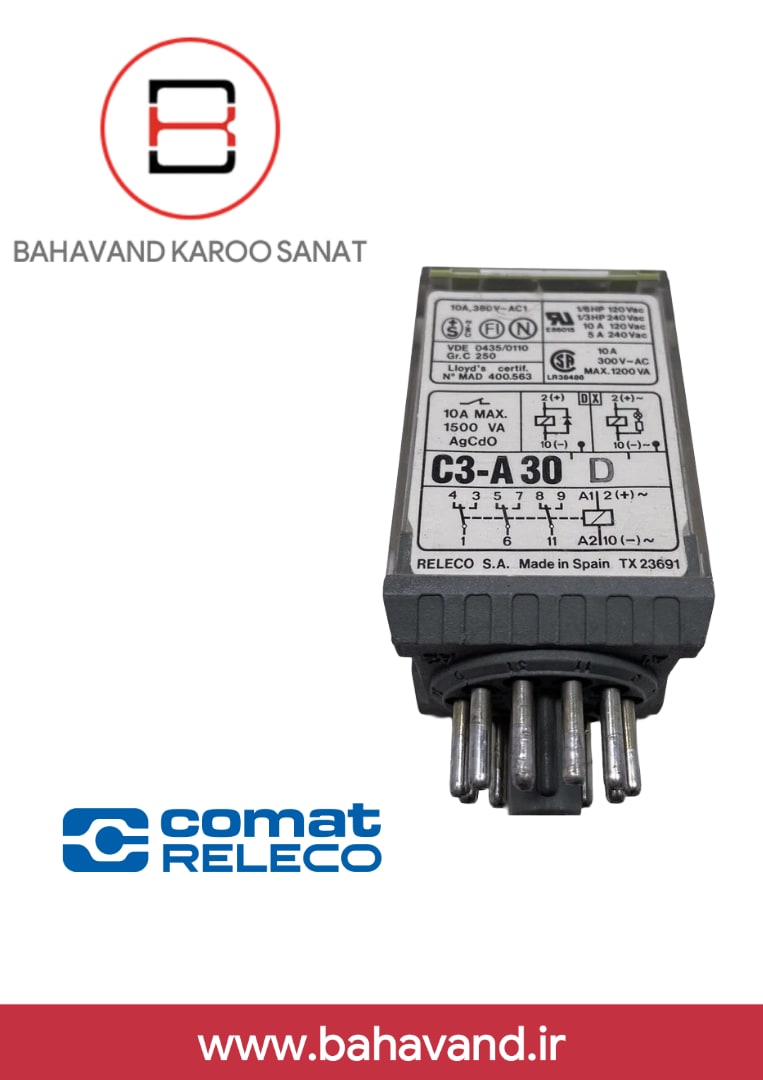 رله صنعتی Comat Releco مدل C3-A30 D