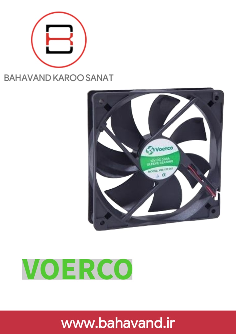 فن محوری وورکو مدل V05 120 003 (120x120x38 میلی‌متر، 24 ولت DC)