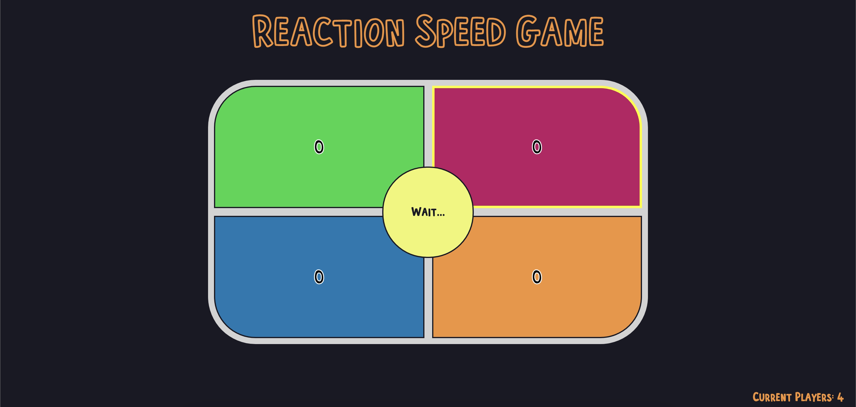 GitHub alistairjoelquinn/reactionspeedgame Group game to test