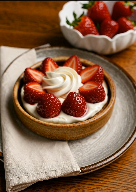 Kunafa Strawberry Pots