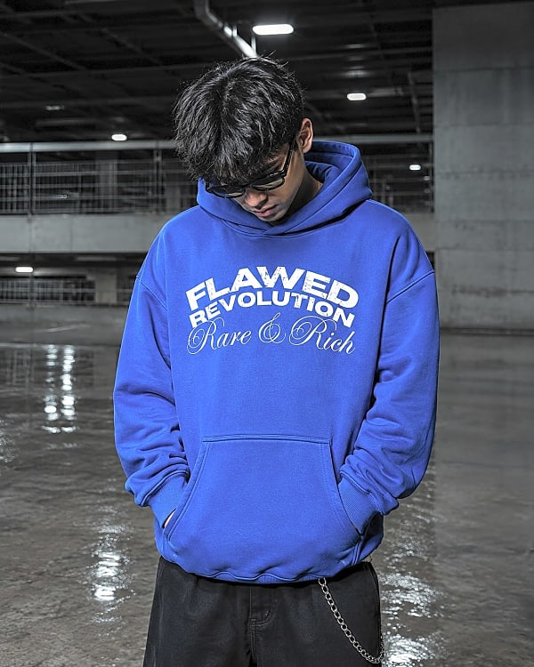 Flaws Cobalt Graphic Hoodie