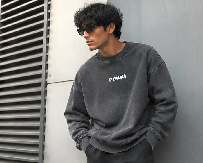 Fekki Washed Oversized Sweatshirt