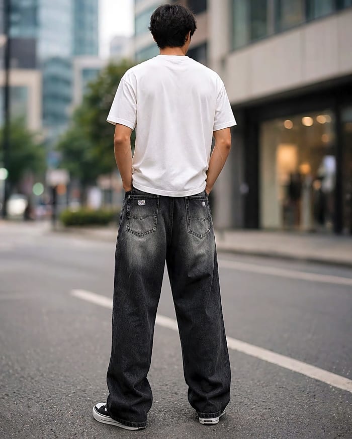 Washed Baggy Denim