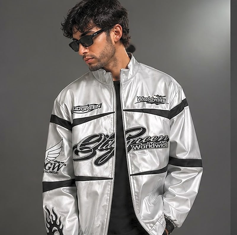 Metallic Racing Jacket