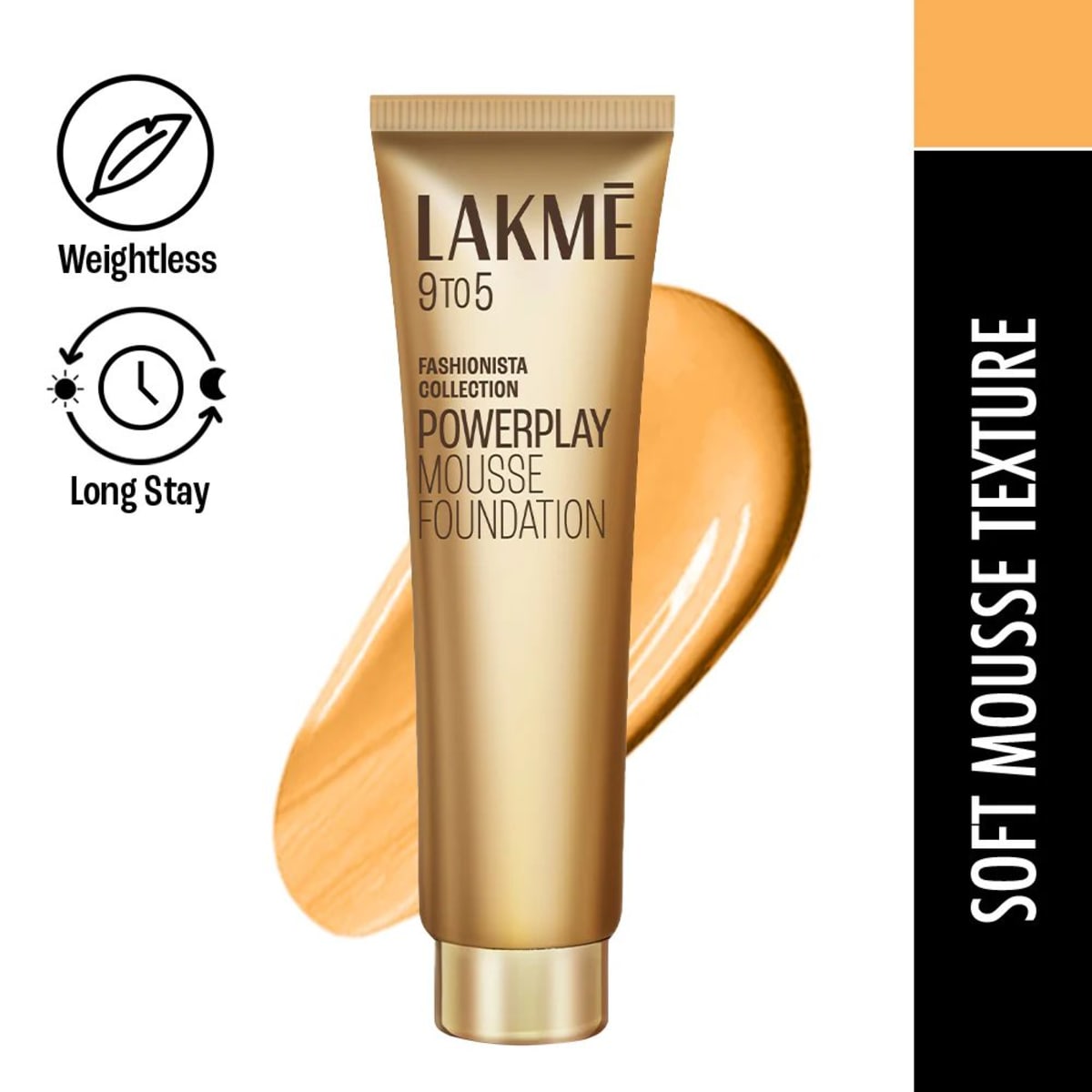 Lakme Powerplay Mousse Foundation 02 Beige Vanila