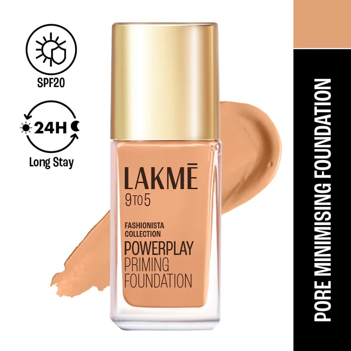 Lakme 9To5 Sm Fndn+Nia W240 Warm Beige