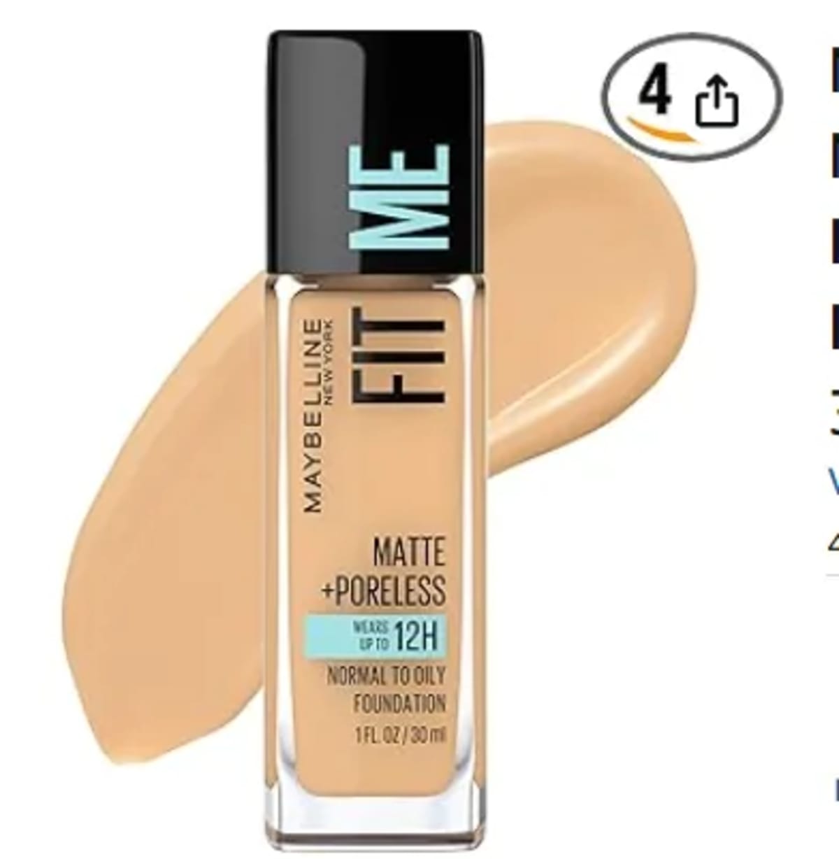 Maybelline Fit Me Matte+Pore Fdn 228 Soft Tan