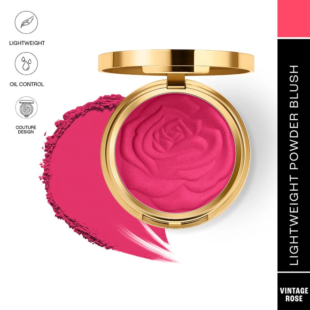 Lakme Rouge Bloom Powder Blush 01 Vintage Rose