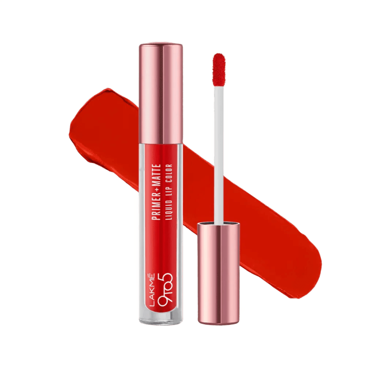 Lakme Primer+Matte Liquid Lip Color Sarlet
