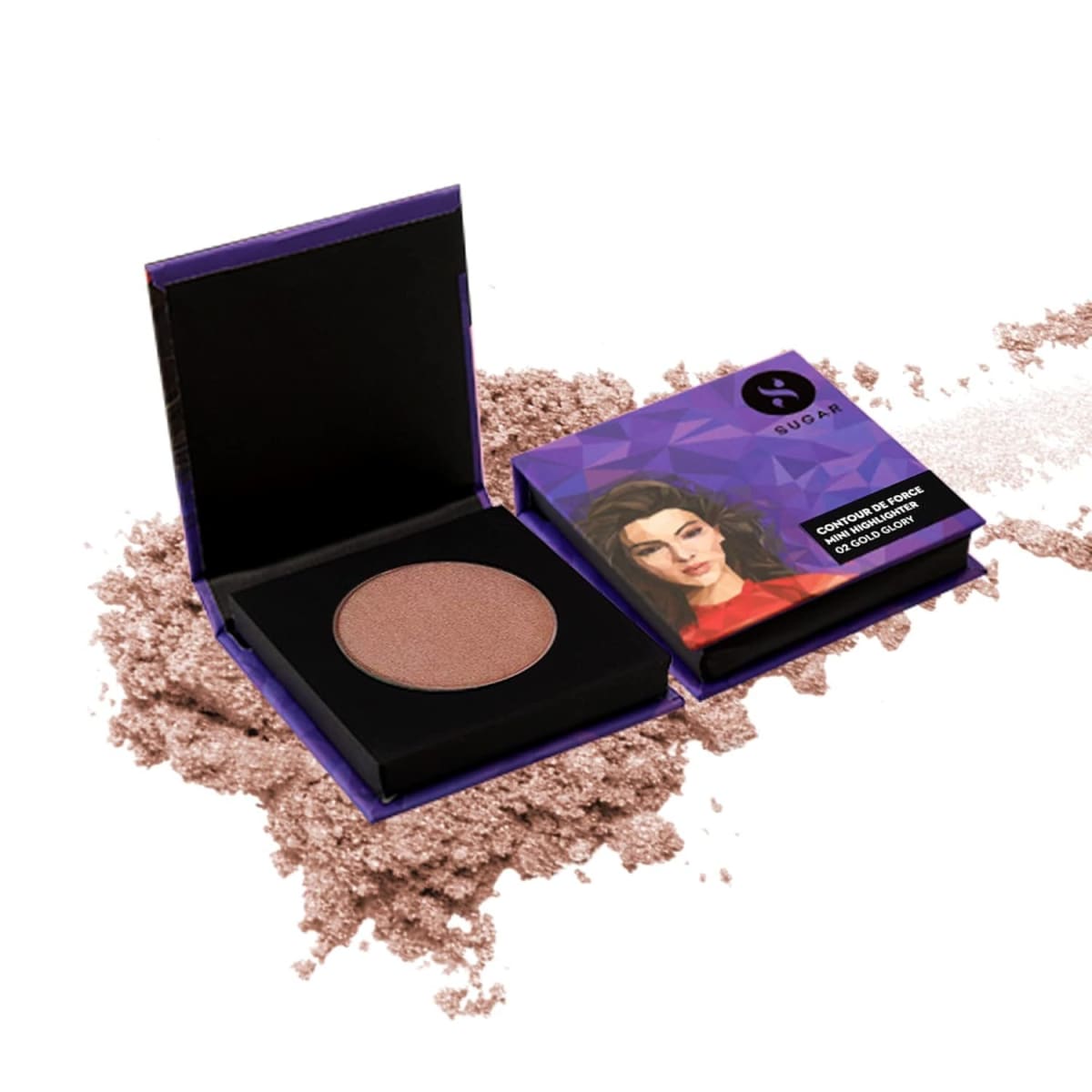 Sugar Contour De Force Mini Highlighter 02 Gold Glory  399