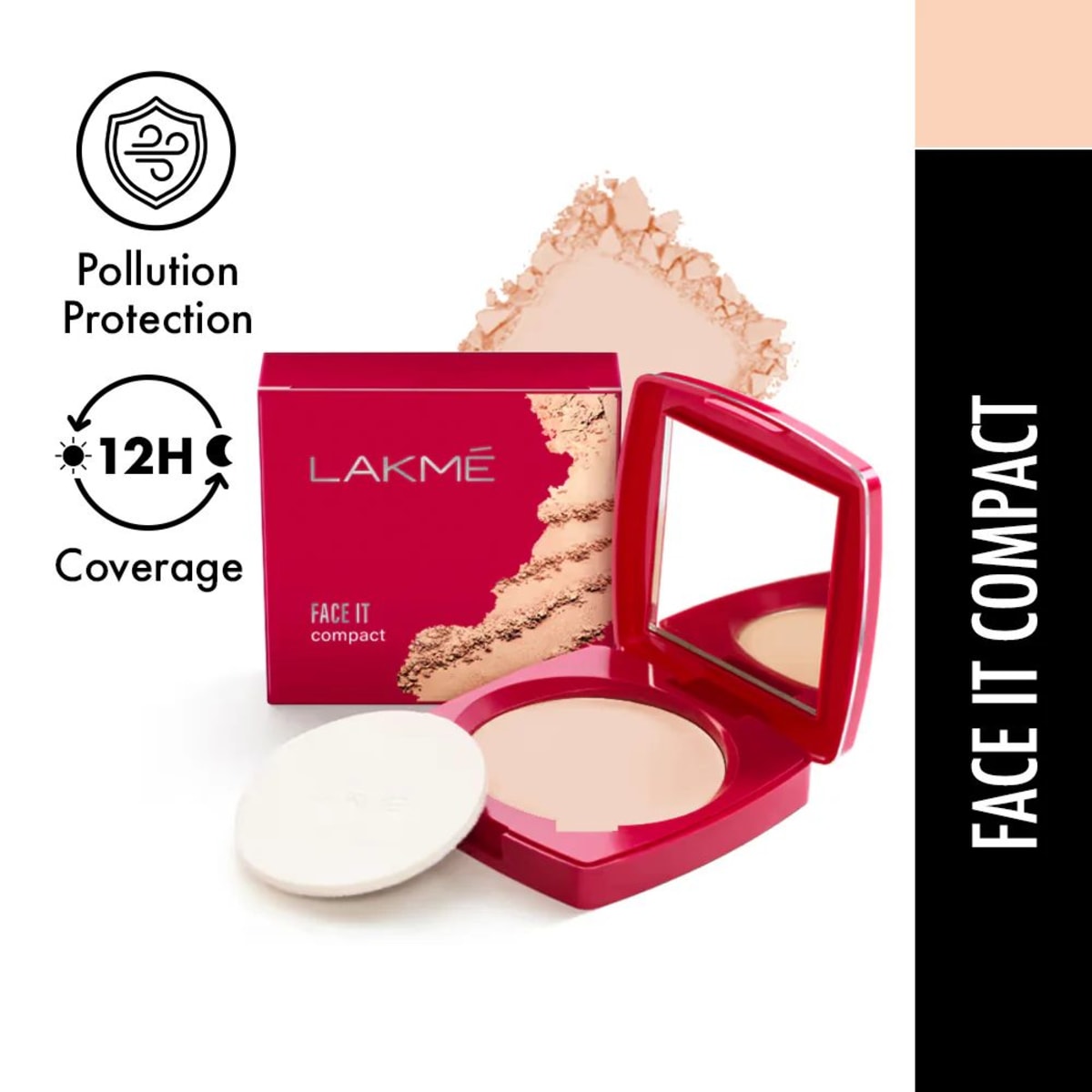 Lakme Forever Matte Compact Natural Coral