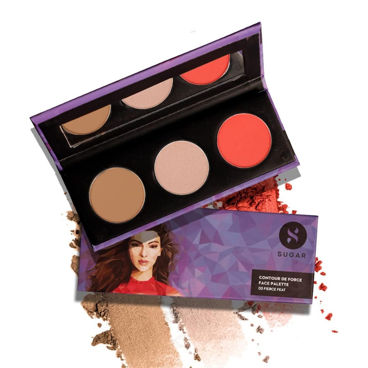 Sugar Contour De Force Face Palette 03 Fierce Feat 799