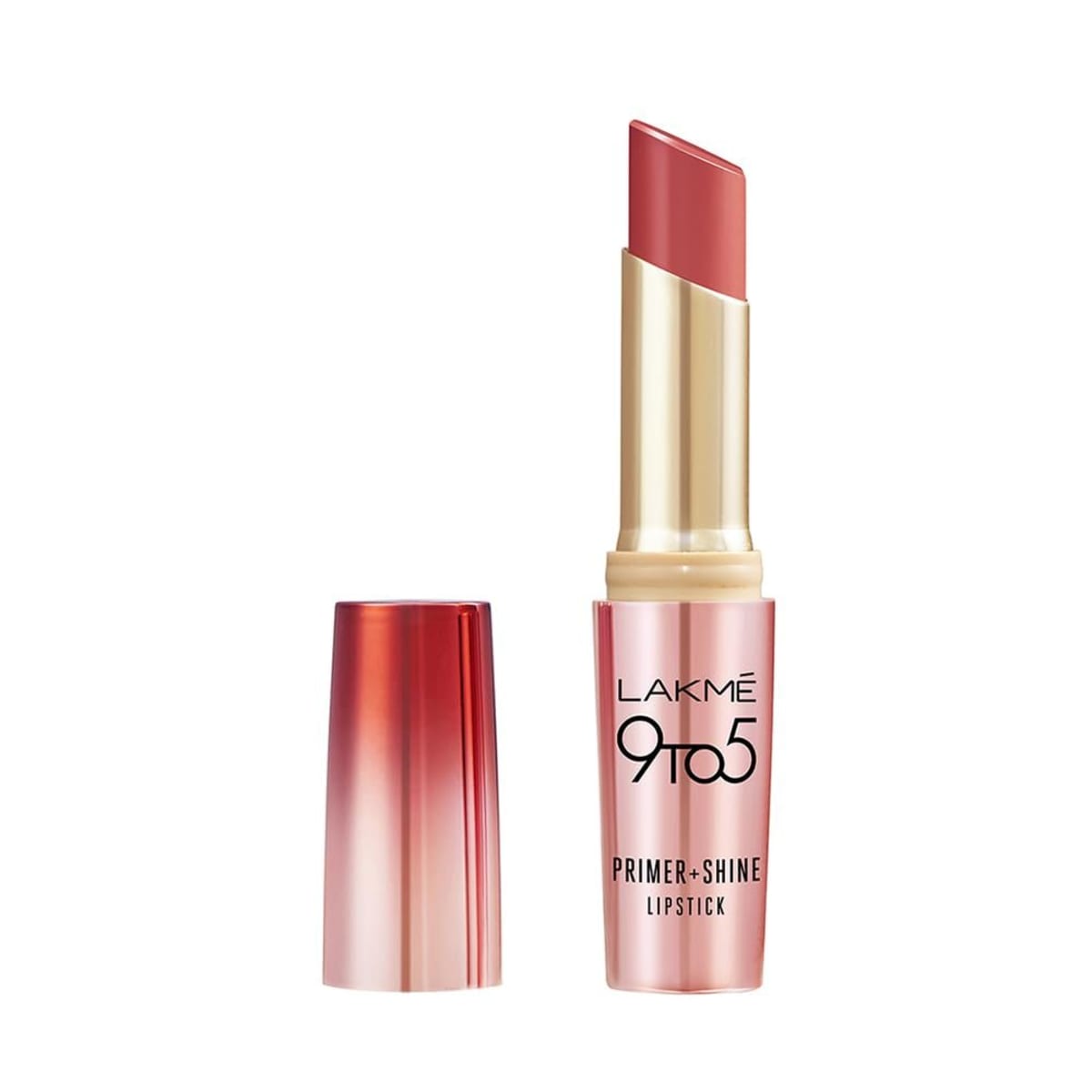Lakme 9To5 Primer+Shine Lipstick Burnt Red Sr2
