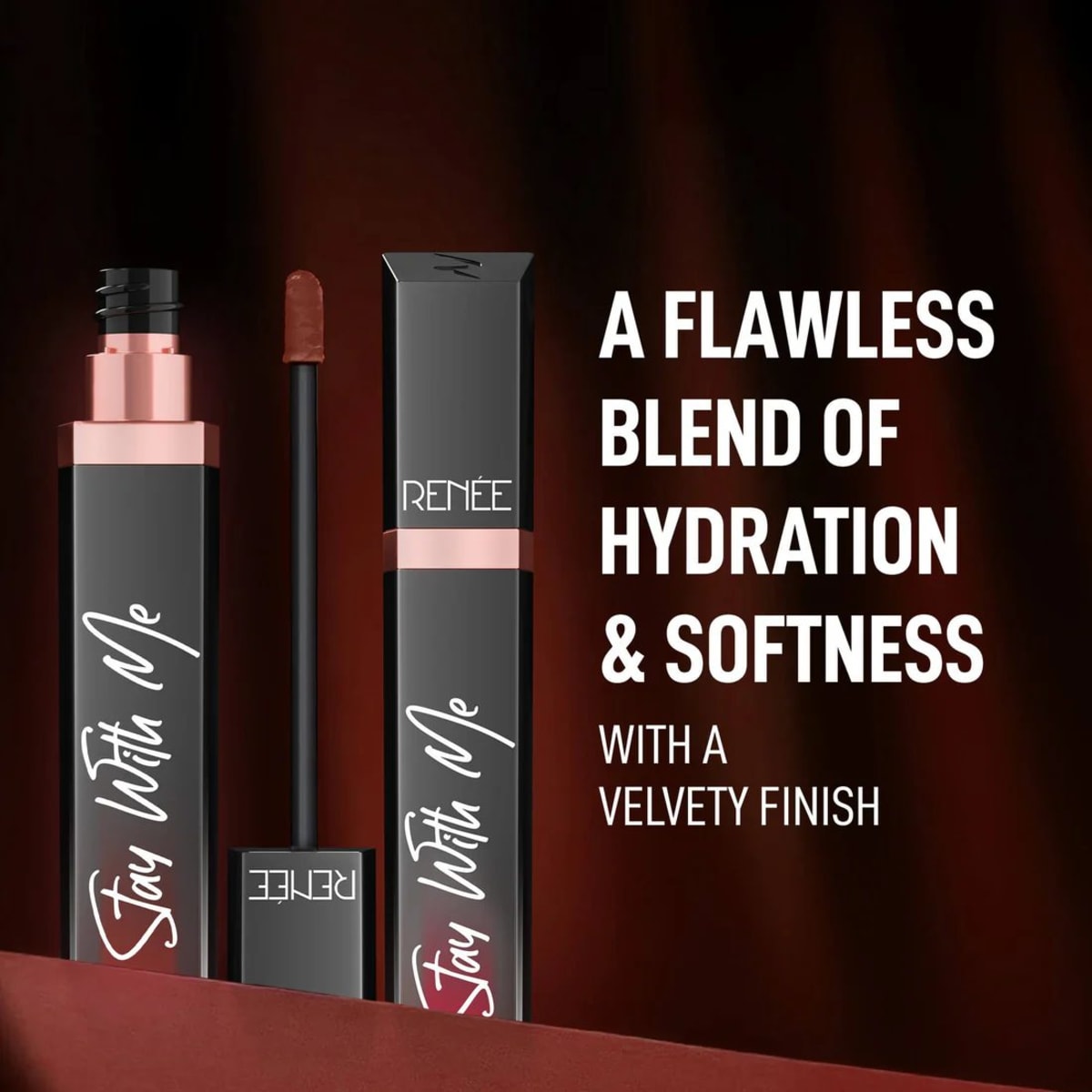 Renee Stay With Me Matte Lip Color Creme Of Caramel — view 7 Renee Stay With Me Matte Lip Color Creme Of Caramel — view 7