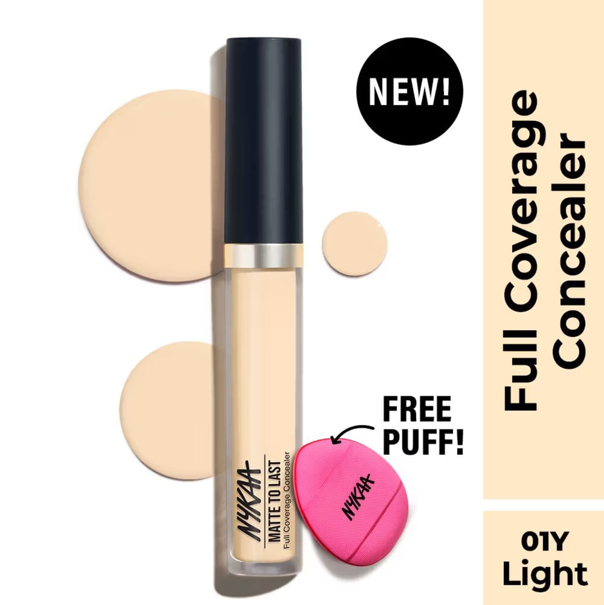 Nykaa Matte To Last Concealer O1 Light
