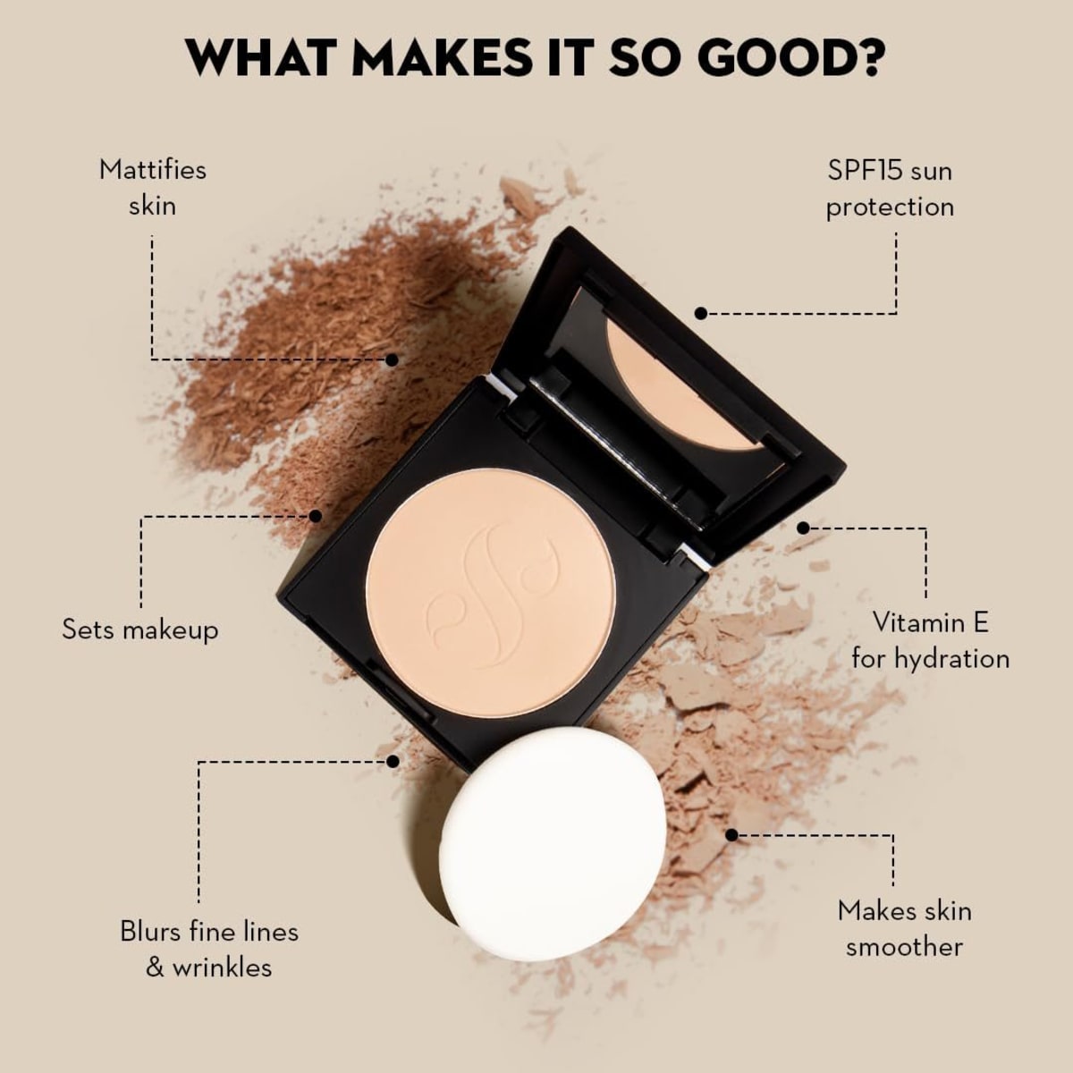 Sugar Dream Cover Spf15 Matfyg Compact 15 Cappuccino — view 3 Sugar Dream Cover Spf15 Matfyg Compact 15 Cappuccino — view 3