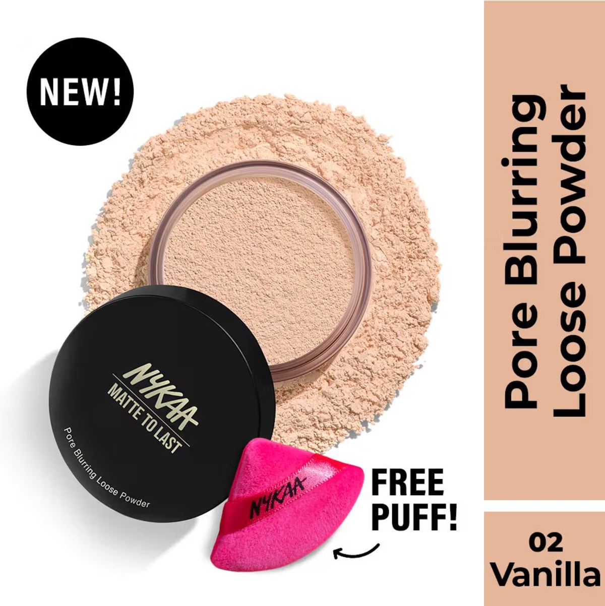 Nykaa Matte To Last Loose Powder Vanilaa