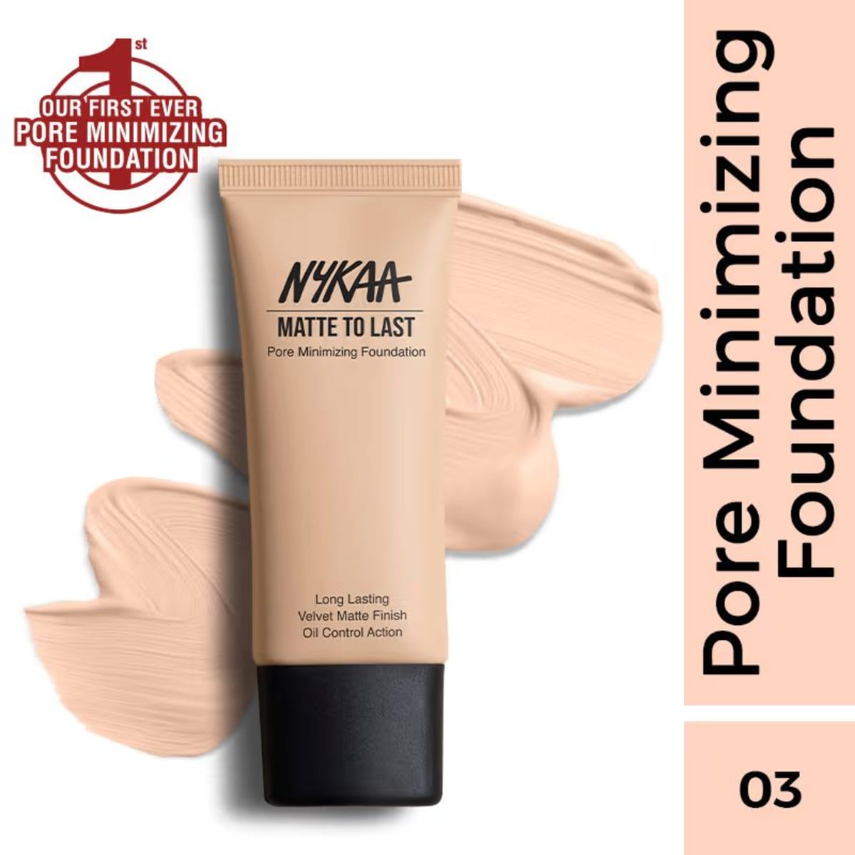 Nykaa Pore Minimizing Foundation 03P Light
