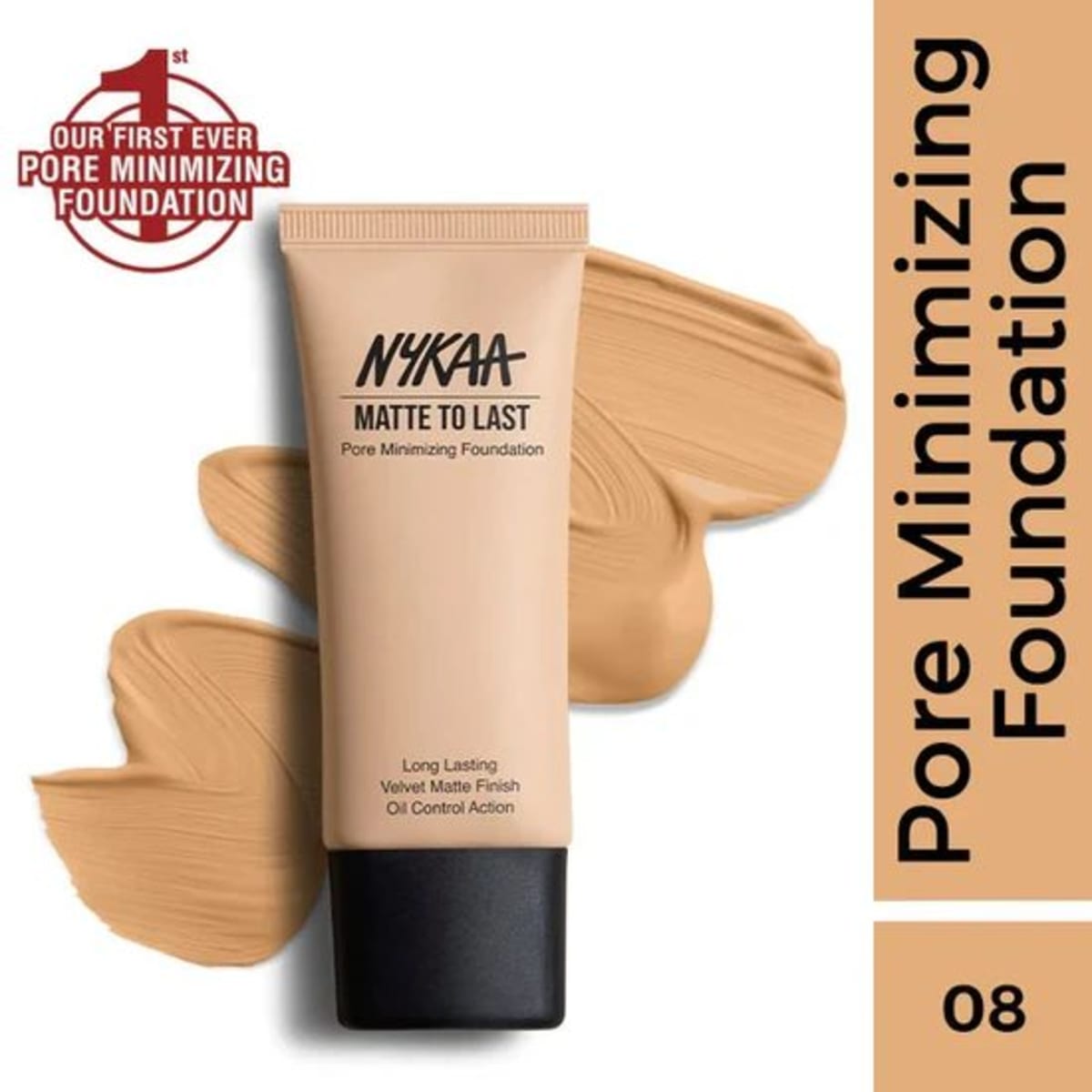 Nykaa Matte To Last Pore Foundation 08Y Med