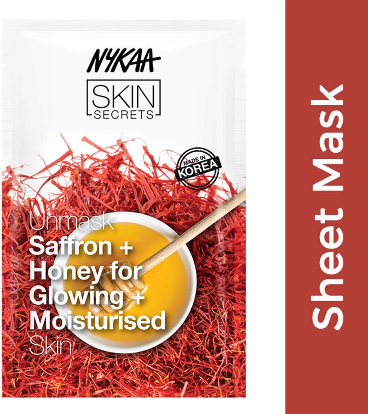 Nykaa Sheet Mask Saffrn Honey