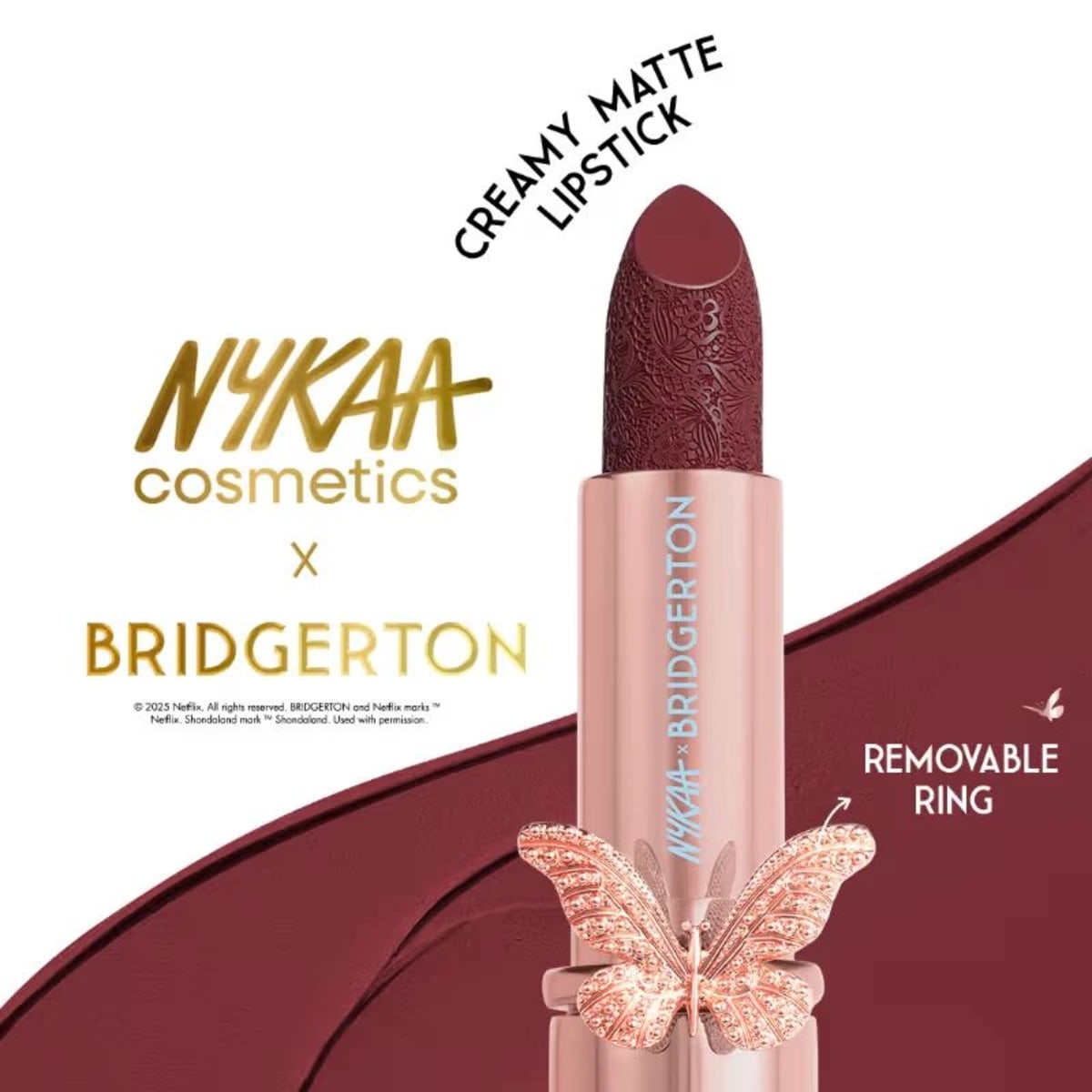 Nykaa Bridgerton Creamy Matte Lipstick Sweet Surrender
