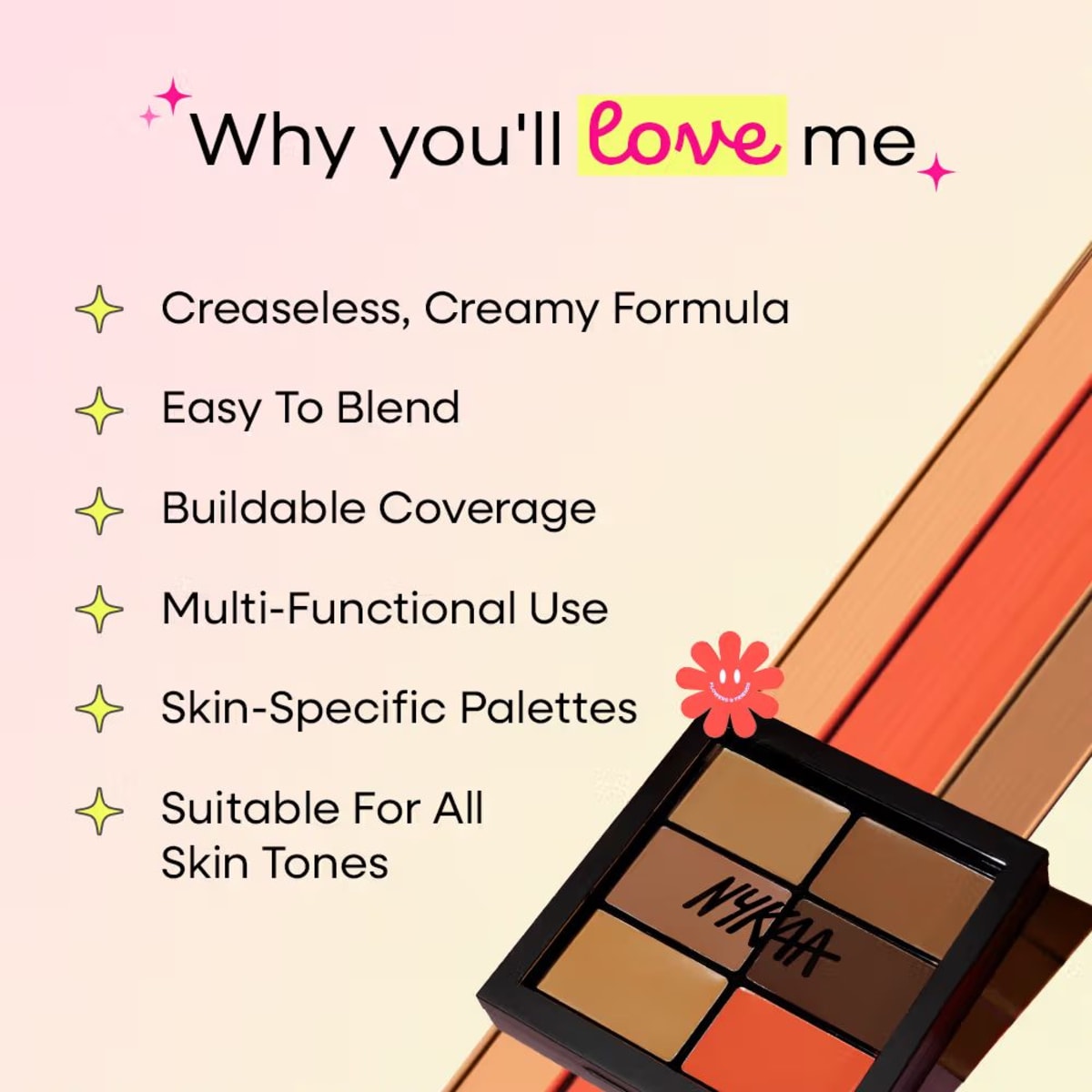 Nykaa Conceal & Correct Palette Light 01 — view 3 Nykaa Conceal & Correct Palette Light 01 — view 3