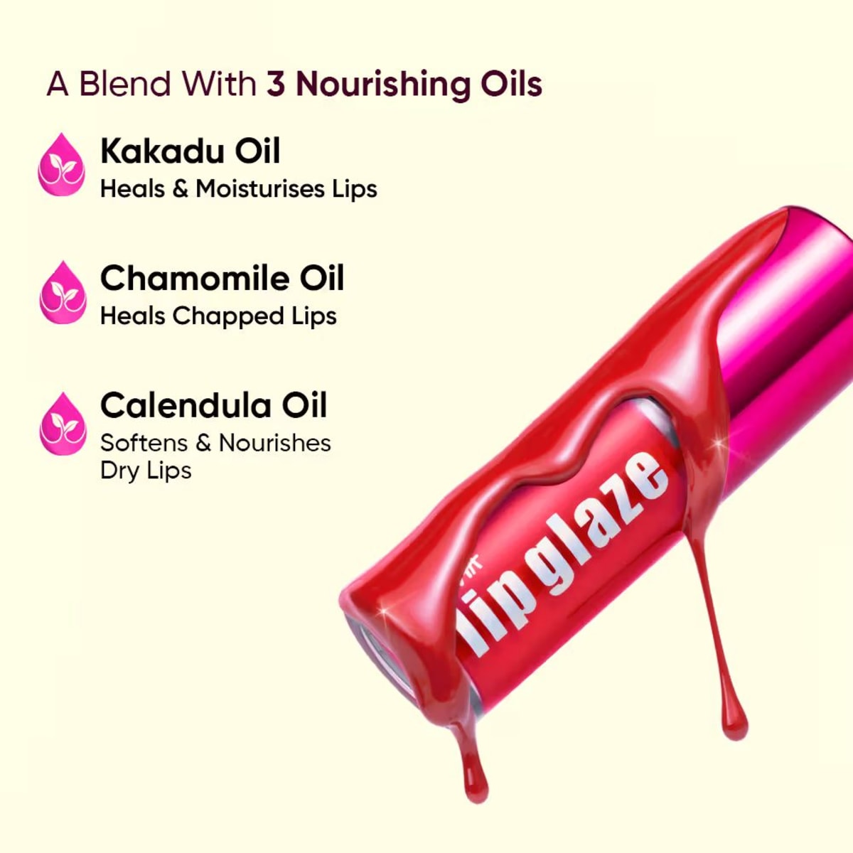 Nykaa Lip Glaze Cherry Custard — view 4 Nykaa Lip Glaze Cherry Custard — view 4