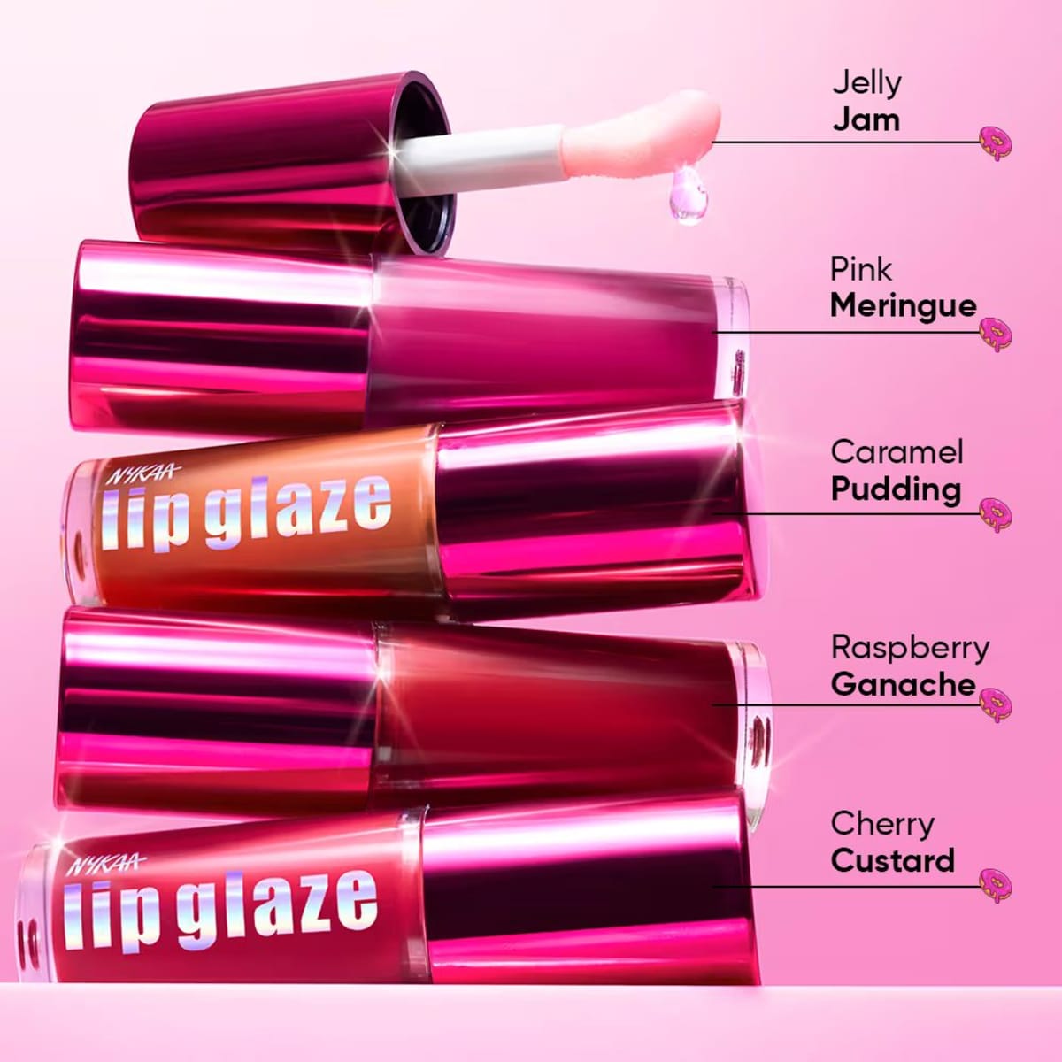 Nykaa Lip Glaze Raspberry Ganache — view 7 Nykaa Lip Glaze Raspberry Ganache — view 7