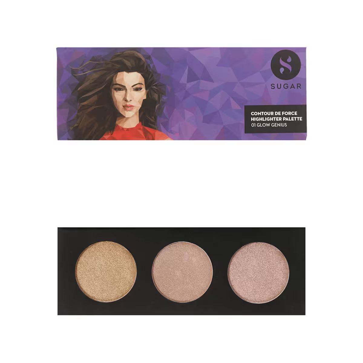 Sugar Contour De Force Face Palette 01 Glow Genius