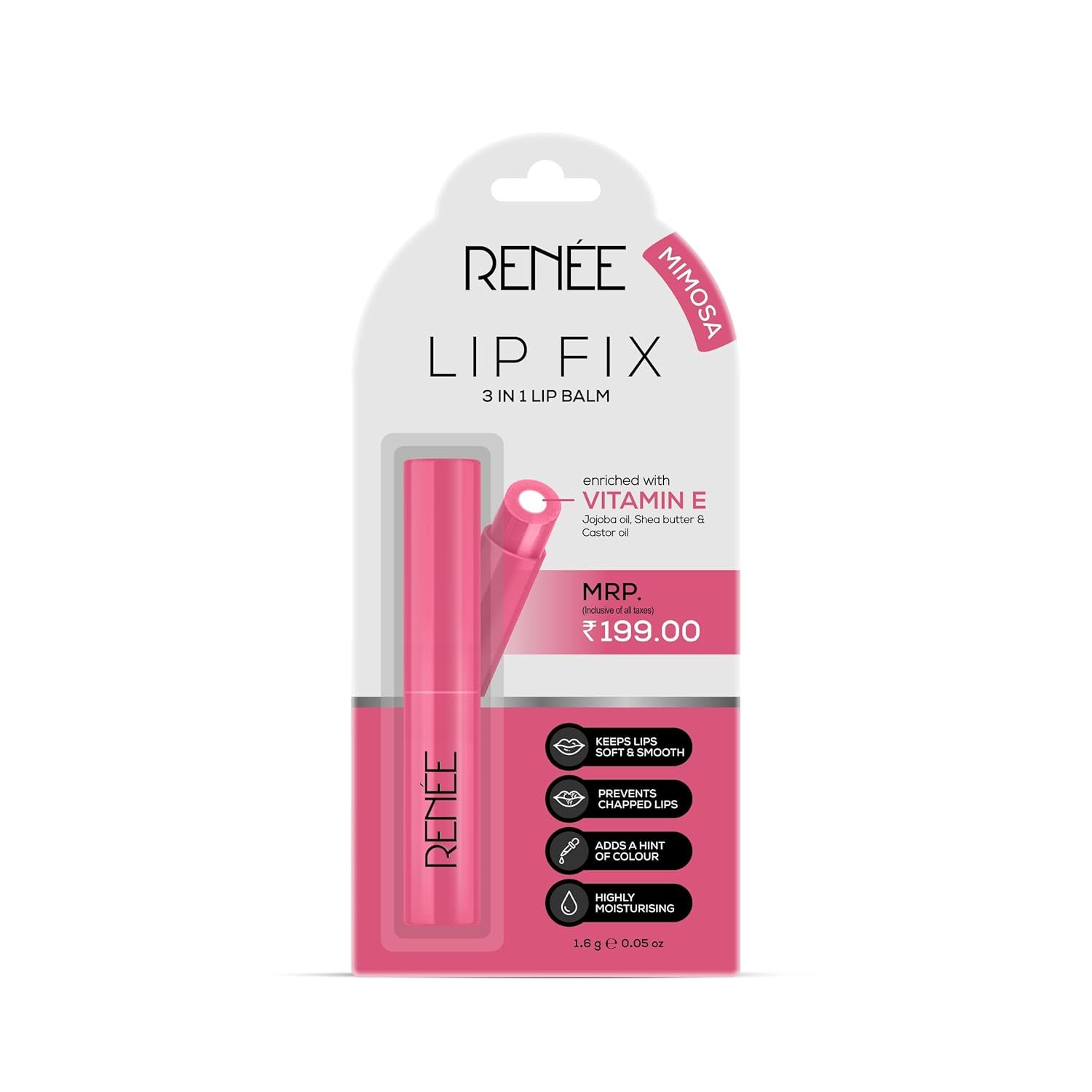 Renee Lip Fix 3In Lip Balm Mimosa
