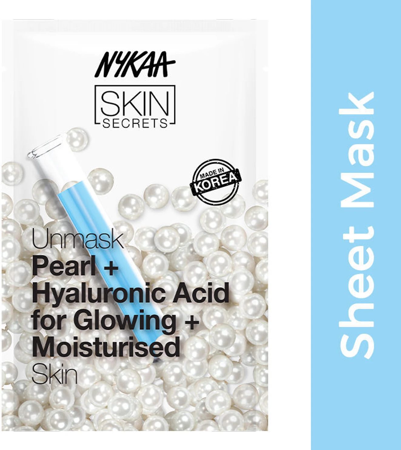 Nykaa Sheet Mask Pearl & Hylaruanic Acid