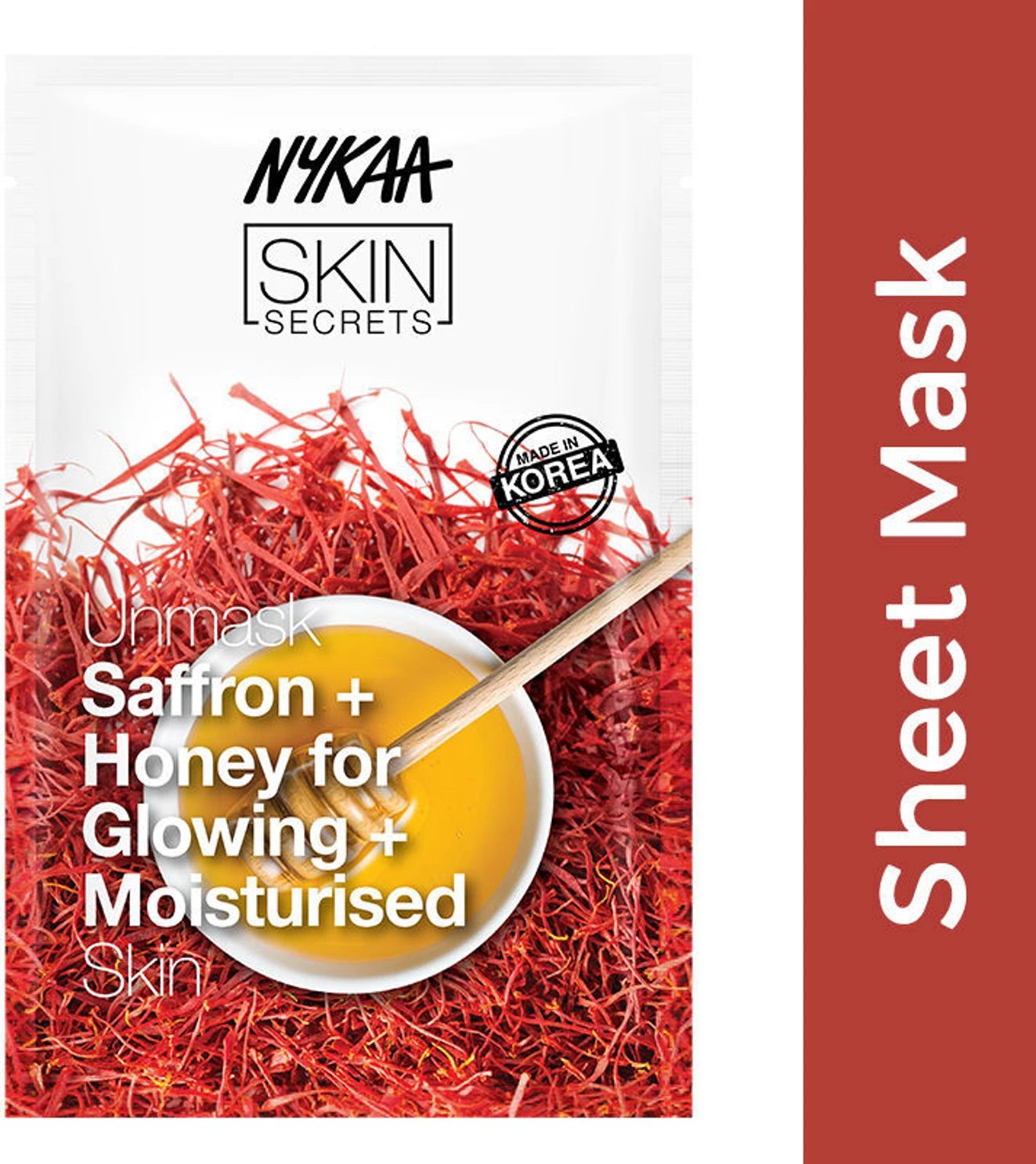 Nykaa Sheet Mask Saffrn Honey