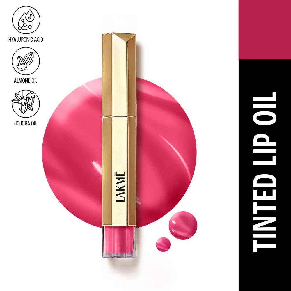 Lakme 9 To 5 Overtime Shine Lip Oil-Berry Bling