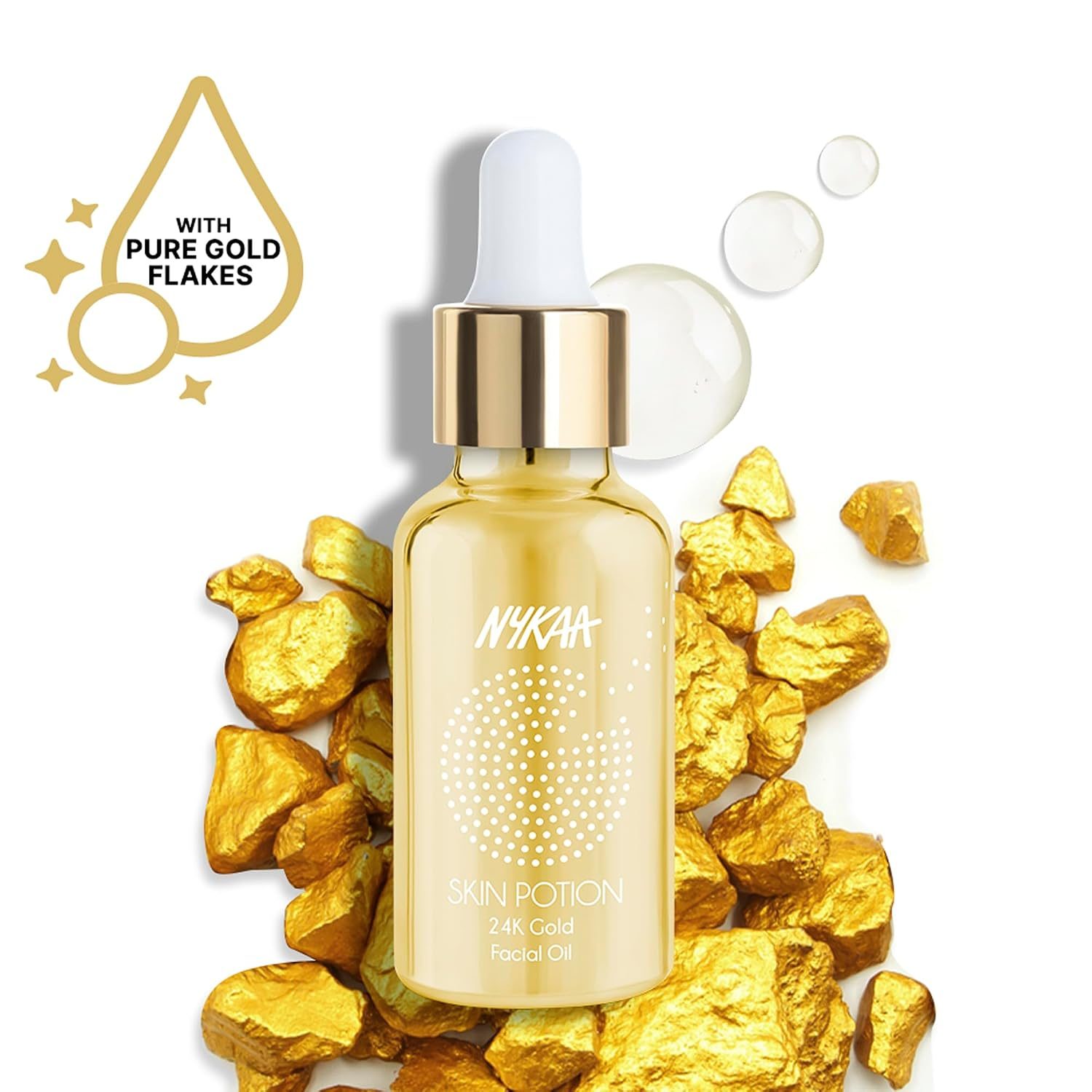 Nykaa Facial Oil 24K Gold 30 Ml