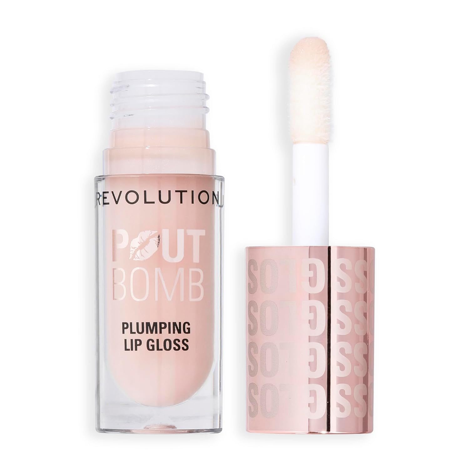 Revolution Pout Bomb Lip Gloss Rosewood Rose Pink