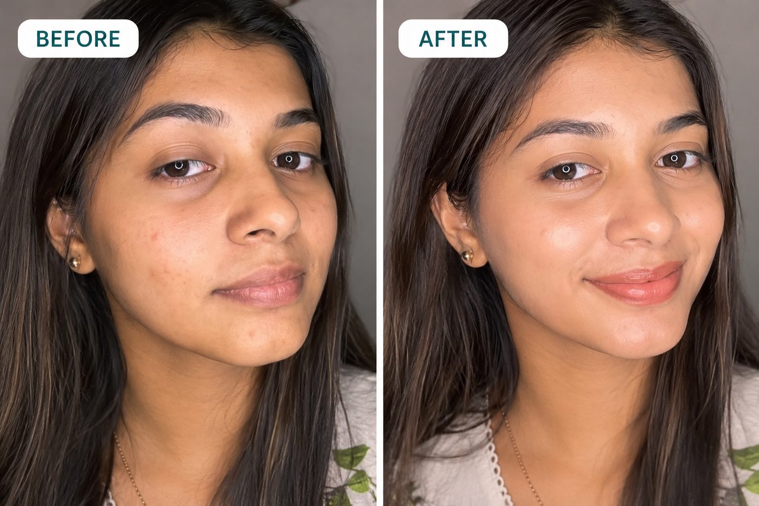 Before and after transformation 1