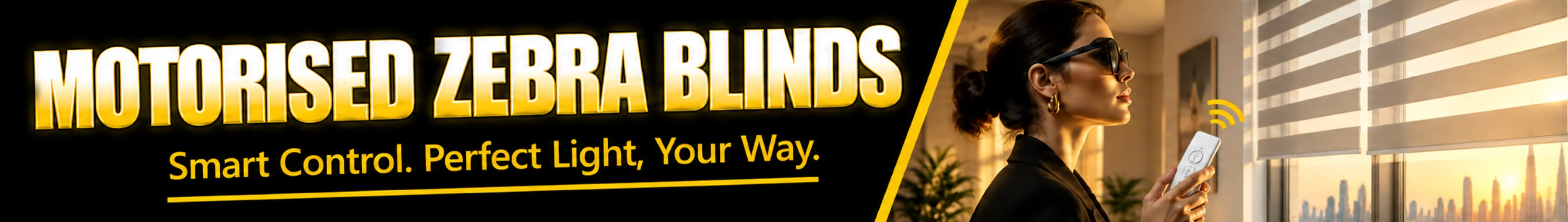 Motorised Zebra Blinds