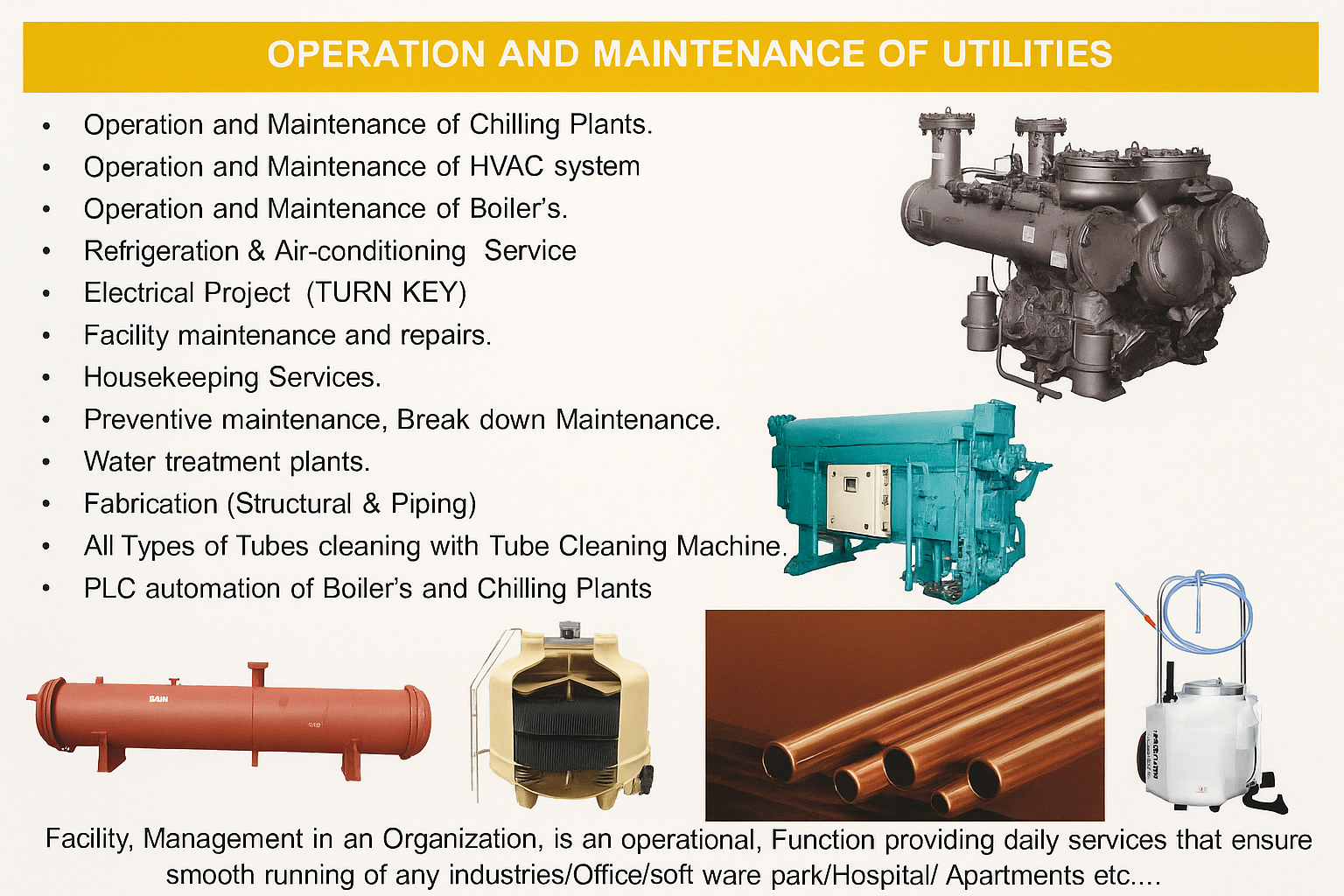 Operation and Maintenance of Utilities