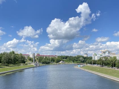 В Орле расчищают место слияния Оки и Орлика