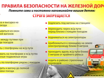 Железная дорога – это зона повышенной опасности.