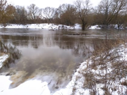 Произошло подтопление низководного моста расположенного в населённом пункте  Городище