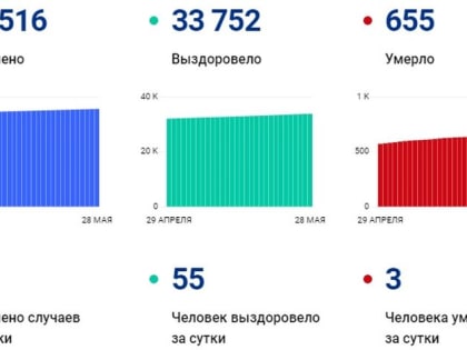 Коронавирус подтвердился у 48 орловцев, трое скончались