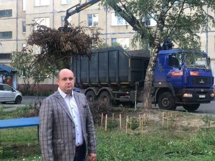 Депутат Усов помог организовать вывоз сухих веток