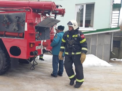В Новосильской районной больнице прошли пожарные учения