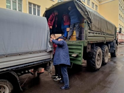 В зону СВО отправился груз с обогревателями и отопителями