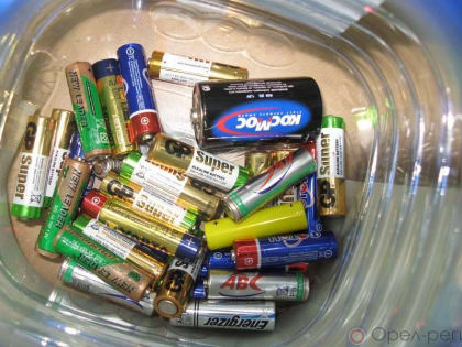 Орловцы могут сдать отработанные батарейки