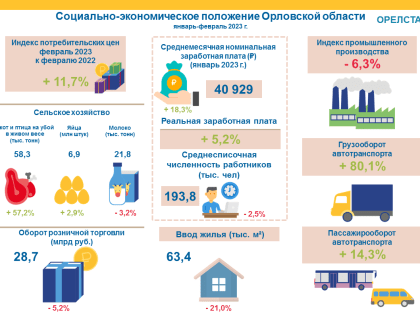 В Орловской области снизился оборот розничной торговли и вырос индекс потребительских цен