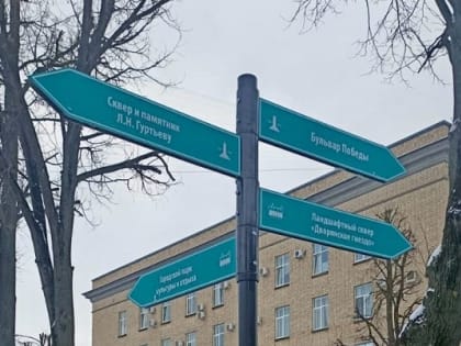 В Орле установили 20 указателей