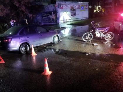 15-летний мотоциклист попал в ДТП в Орле