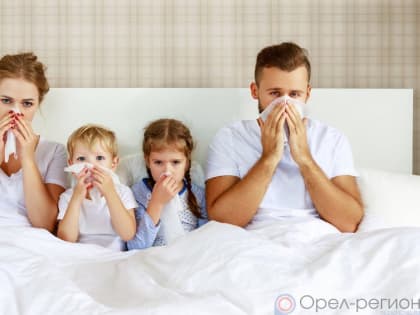 В Орловской области растёт заболеваемость ОРВИ, гриппом и коронавирусом